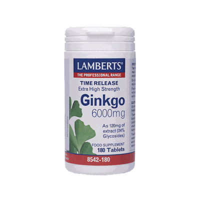 Lamberts Ginkgo Biloba 6000mg 180Tabs