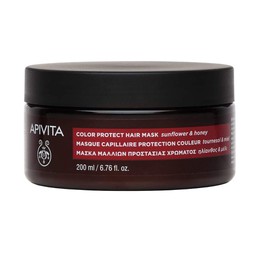 Apivita Color Protect Hair Mask Sunflower & Honey, Μάσκα Προστασίας Χρώματος για Βαμμένα Μαλλιά με Ηλίανθο & Μέλι 200ml