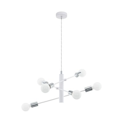 Pendant Light Gradoli Steel Chromium 6Xe27