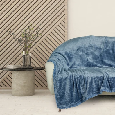 Das Home Κουβερτα Fleece 130χ170 1186 Dusty Blue 1