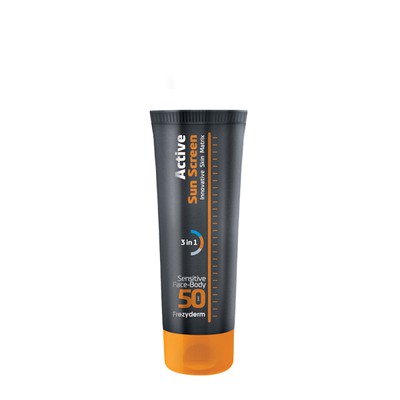 FREZYDERM Active Sun Screen Sensitive Face and Body SPF50 Αντηλιακή Κρέμα Προσώπου - Για Εγκύους & Ευαίσθητο Δέρμα, 150ml