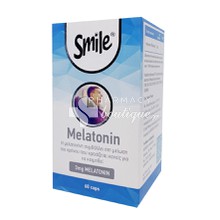 Smile Melatonin 3mg - Αϋπνία / Jet Lag, 60 caps
