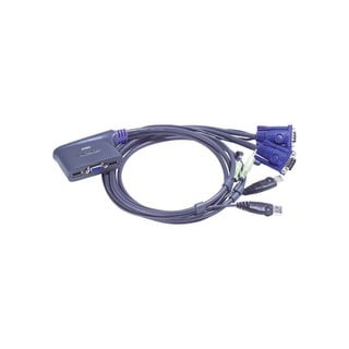 Kvm Usb Data Switch 2 Vga Port With Cables Cs62Us