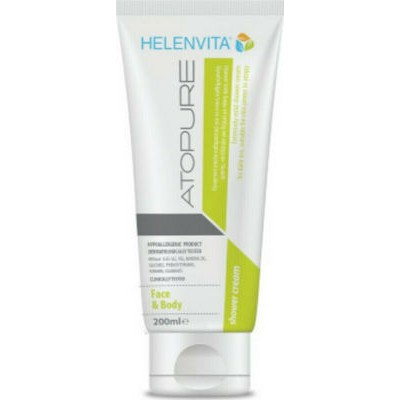 HELENVITA Atopure Shower Cream Απαλό Καθαριστικό Καθημερινής Χρήσης Για Πρόσωπο & Σώμα Για Δέρμα Με Τάση Ατοπίας 200ml