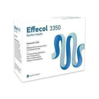 Epsilon Health - Effecol 3350 Αντιμετώπιση Δυσκοιλιότητας - 12 Φάκελοι x 13,3g