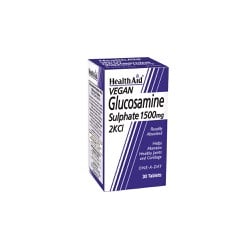 Health Aid Glucosamine Sulphate 2KCl 1500mg Θειϊκή Γλυκοζαμίνη 30 ταμπλέτες