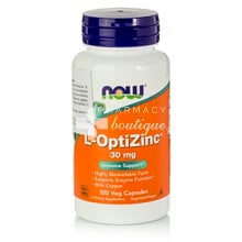 Now L-OptoZinc 30mg - Ανοσοποιητικό, 100 veg caps
