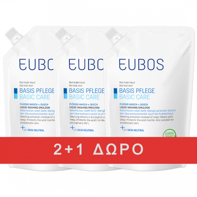 Eubos Promo Basic Care Refill Blue Υγρό Καθαρισμού