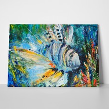 Lion fish zebra striped art 280420151 a