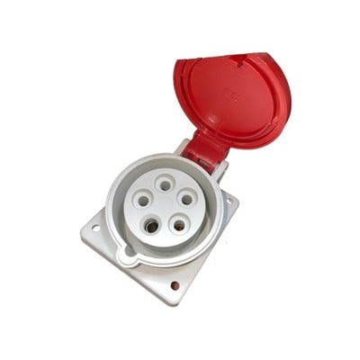 Recessed Plug Industrial Type 5X16A 380V IP44