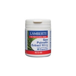 Lamberts Saw Palmetto Extract 160mg Nutritional Supplement For Prostate Health In Men 60 Capsules