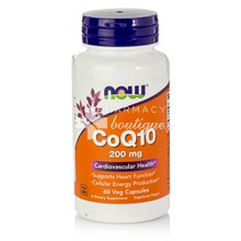 Now Co-Enzyme Q10 200mg - Καρδιαγγειακό, 60 veg caps 