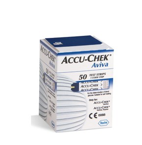 Roche Accu-Chek Aviva Blood Test Strips, 50pcs