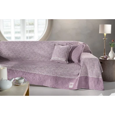 Προσφορα!! Ριχτάρι Parfait Lilac Τριθέσιου Καναπέ 