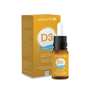 Helenvita Vitamin D3 Drops 400iu-Συμπλήρωμα Διατρο