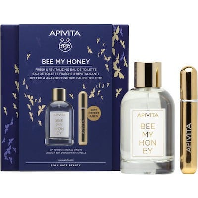 APIVITA Promo Bee My Honey Eau De Toilette, 100ml & Δώρο Επαναγεμιζόμενο Σπρέι Αρώματος, 8ml