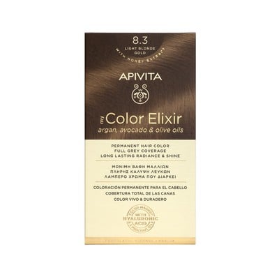 Apivita Βαφή Μαλλιών My Color Elixir No8.3 Ξανθό Α