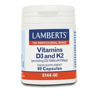 Lamberts Vitamin D3 1000iu & K2 90µg 60 Κάψουλες.