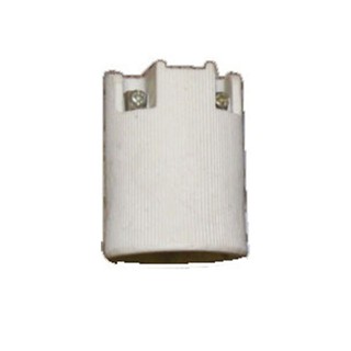 Porcelain Socket E14 with Plate White 15-00106/16-