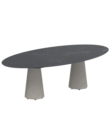 CONIX ELLIPSE TABLE WITH CERAMIC TOP 250x130cm