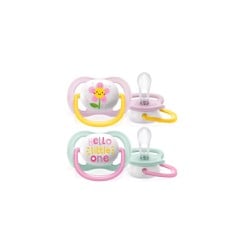 Philips Avent Ultra Air Happy Orthodontic Silicone Pacifier Pink 2 pieces