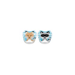 Dr.Brown's Orthodontic Silicone Pacifier Animals Blue 0-6m 2 pieces