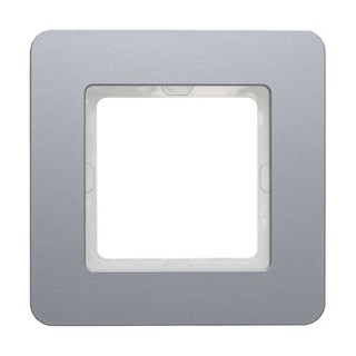 Berker Q.7 Πλαίσιο 1 Θέσης White Aluminium 1011607