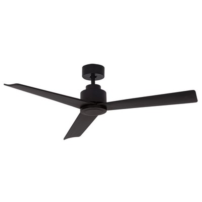 Pendant Fan 57W Metal-Wood Black