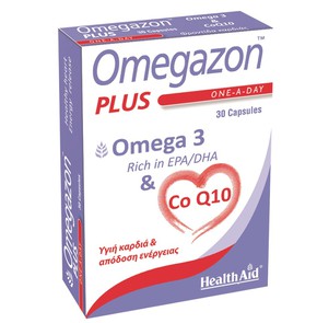 Health Aid Omegazon PLUS Ω3 & Co Q10 : Συμπλήρωμα 