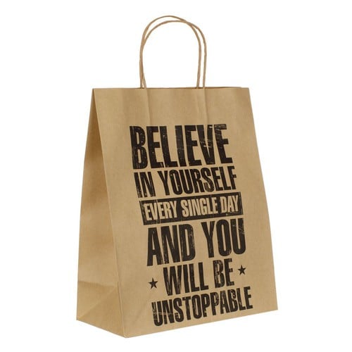 Cante kartoni kraft belive in yourself m 26x32x12