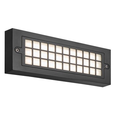 Outdoor Wall Light Led Black 6W 3000K 330Lm