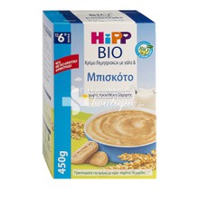 HiPP Bio Κρέμα Δημητριακών με Γάλα & Μπισκότο (από τον 6ο μήνα), 450gr