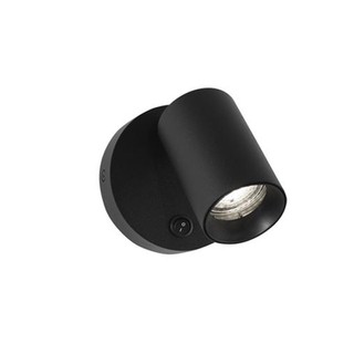 Wall Light LED GU10 10W with On-Off Switch Black N