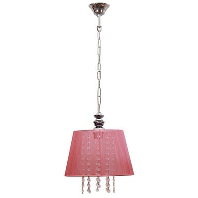 Pendant Light With Pink Fabric Hat Tz-936-F