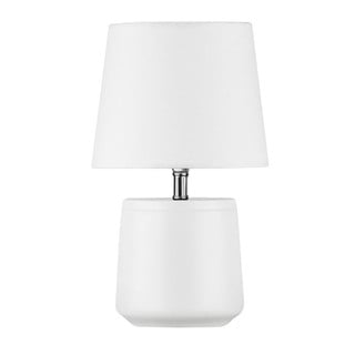Table Lamp with Fabric Shade E14 White Alicia 8805