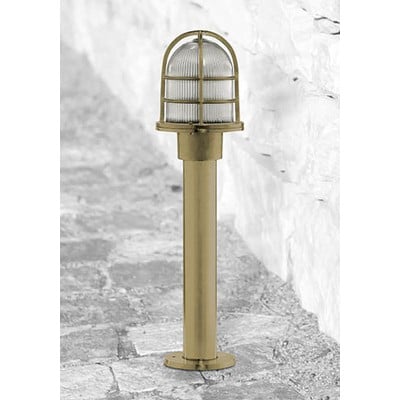 Brass Column Light N.65 E27 Ip64 150W Natural Bras