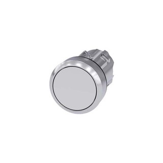 Button with Return White Metallic  3SU1050-0AB60-0