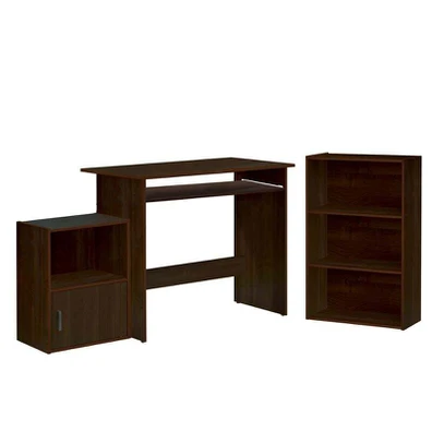 Decon set Γραφείο Καρυδί: Γραφείο 90x50x75cm Βιβλι