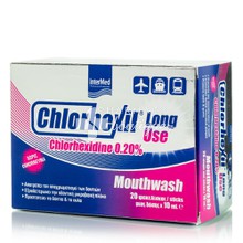 Intermed Chlorhexil 0.20% Long Use Mouthwash Sticks, 20 φακελίσκοι x 10ml