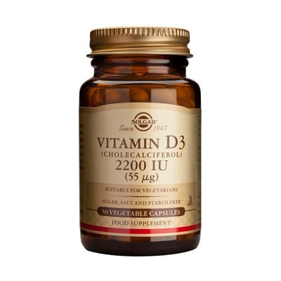 Solgar Vitamin D3 2200iu 55mg 50veg.caps