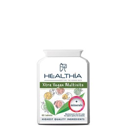 Healthia Xtra Vegan Multivits Συμπλήρωμα Διατροφής Πολυβιταμινών για Τόνωση του Ανοσοποιητικού για Χορτοφάγους, 60caps
