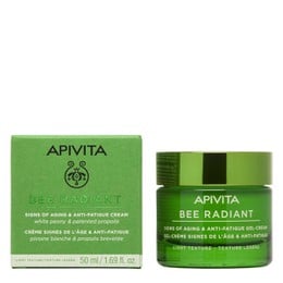 Apivita Bee Radiant Peony Light Texture, Κρέμα-Gel για Σημάδια Γήρανσης & Ξεκούραστη Όψη Ελαφριάς Υφής 50ml