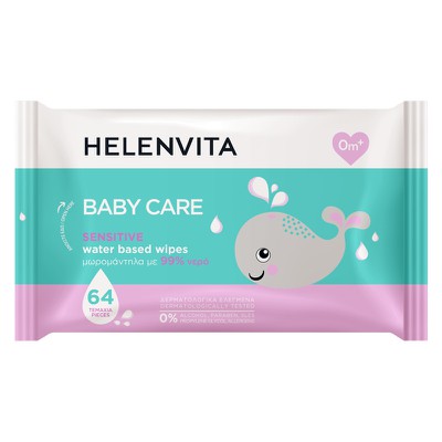 Helenvita Baby Care Sensitive Water Based Wipes Μω