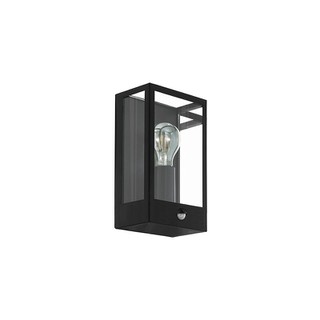 Outdoor Wall Light E27 with Movement Sensor Black 