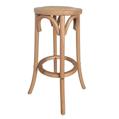 Σκαμπώ Bar Φυσικό / Κάθισμα Rattan 36x36x71cm ZWW 