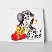 Valentines day puppy dalmatian 244536655 a