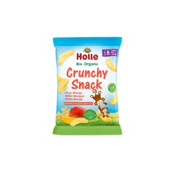 Holle Bio Organic Crunchy Snack Σνακ Δημητριακών Με Κεχρί & Μάνγκο 8m+ 25gr