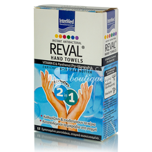 Intermed Reval Hand Towels - μαντηλάκια χεριών για καθάρισμα και αντιβακτηριδιακή προστασία, 12 τμχ.