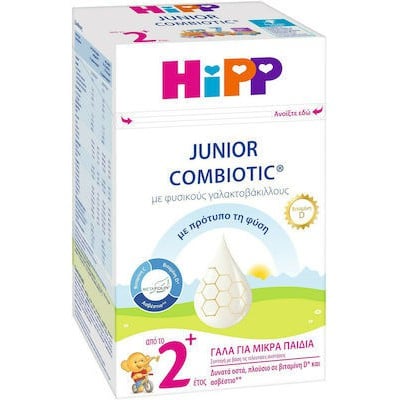 HIPP Junior Combiotic Βιολογικό Γάλα Σε Σκόνη Από Το 2ο Έτος Με Metafolin 600g