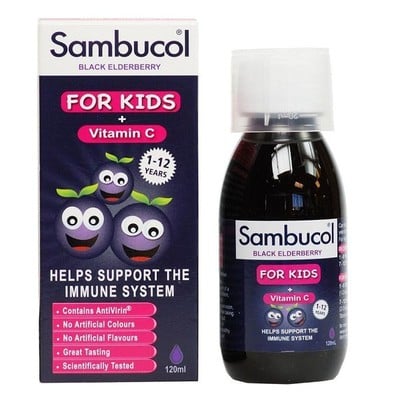 Olvos Sambucol for Kids Black Elderberry + Vitamin